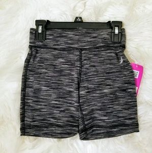 Exertek girls grey gym shorts